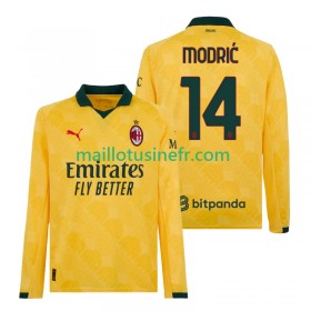 Maillot de Foot AC Milan Luca Modrić 14 Troisième 2025-26 Manches Longues